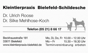 Kleintierpraxis-Bielefeld - Tierärzte in Bielefeld für Hunde, Katzen, Vögel, Meerschweinchen usw